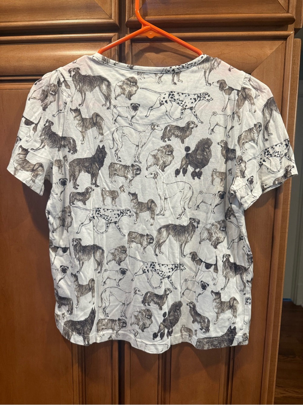 Anthropologie limited edition Dog conversation Print Short Sleeve Tee size XS - Picture 3 of 4